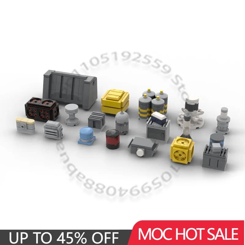 212 PCS MOC Personalizza Casse E Altri Oggetti Modulare Building Block Mattoni Assemblaggio Educativo Creativo Giocattolo FAI DA TE Regali Di Compleanno