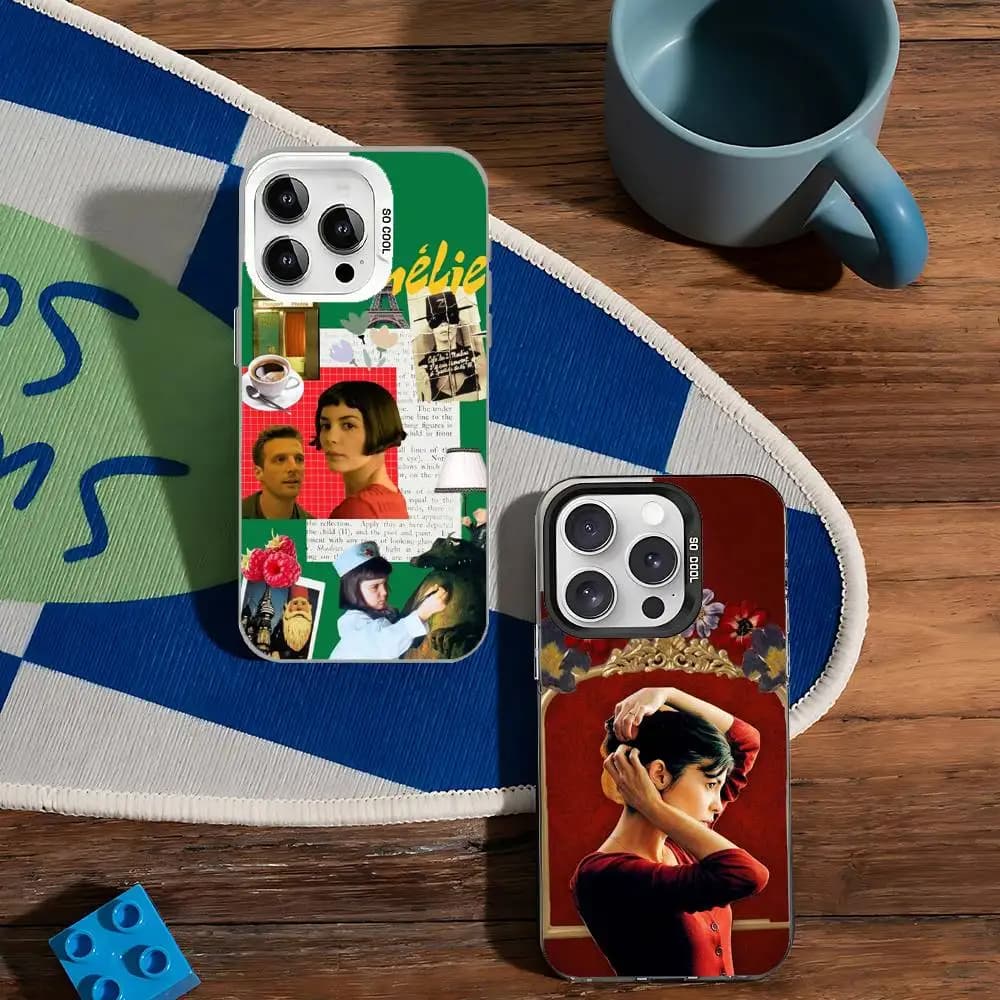 Cover per iPhone Amelie Classic Movie per modelli 17, 16, 15, 11, 12, 13, 14 Pro Max, 16 Plus, 12 Mini, 7, 8, XR, XS, 15 Pro MAX