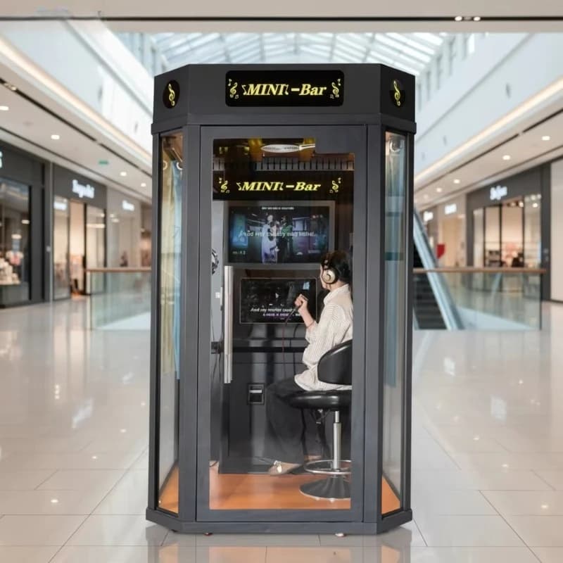 Wholesale Coin Operated Electronic Jukebox Karaoke Vocal Machine Metal KTV Mobile Phone Turntable Game Consoles For Sale
