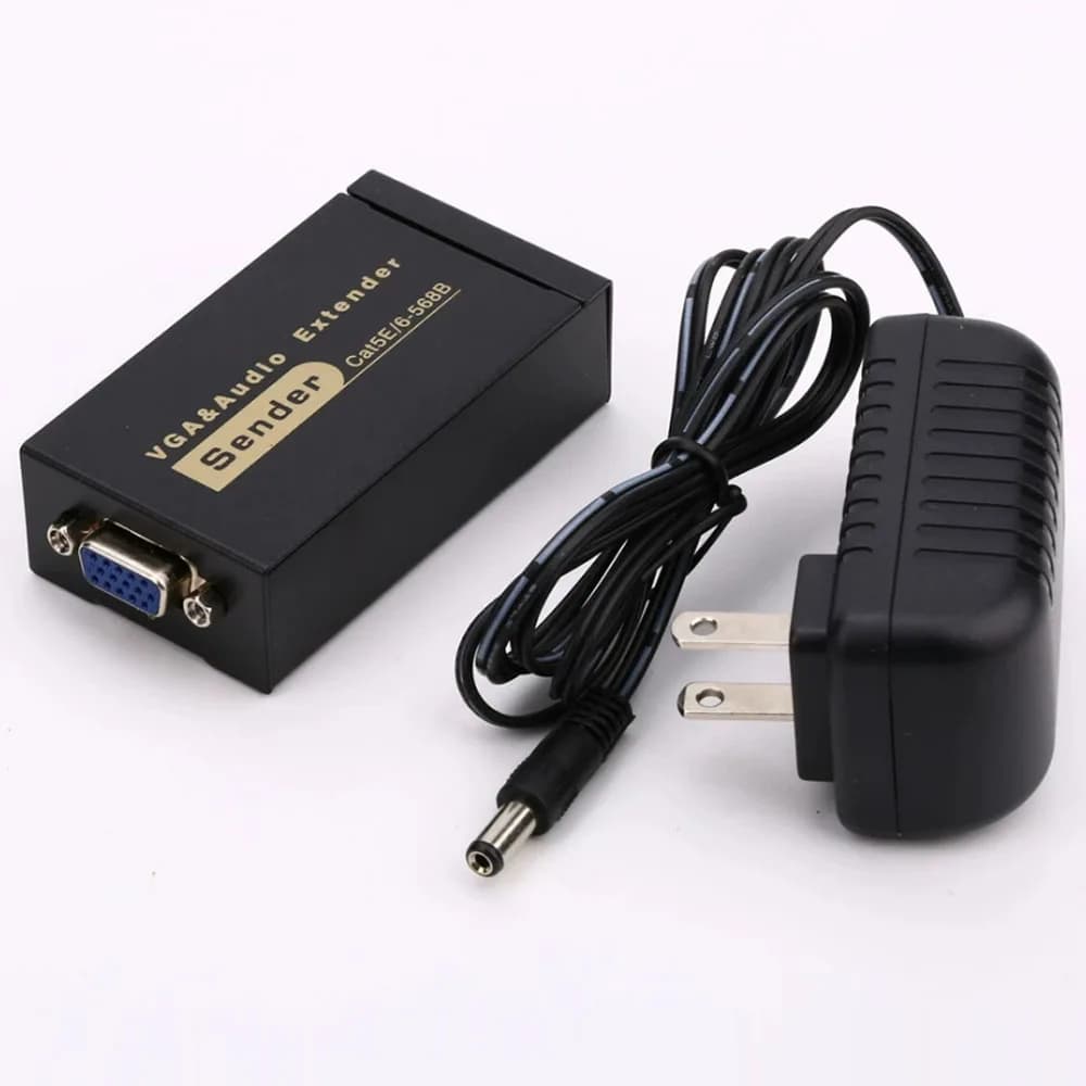 Network Extender VGA Extender Plug And Play Vga Audio Extender Network Extender Dc5v Power For Computer Monitor Laptop
