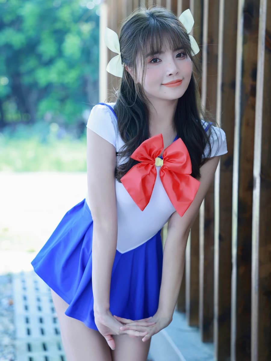 BITYSIE New Anime Sailor Moon COS Tsukino Usagi Costume ragazze costumi da bagno interi studenti vestiti giappone Costume da bagno body
