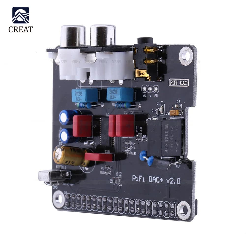 Audio Card Module HIFI DAC PCM5122 I2S interface 384KHz LED indicator for Raspberry module pi /2/3/B + Arduino