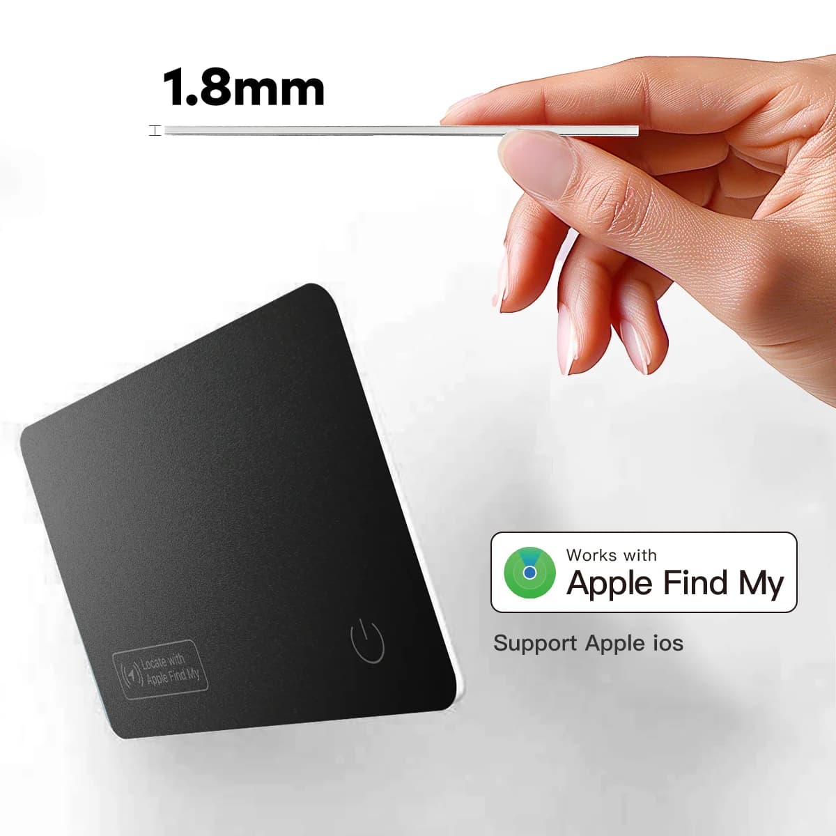 Localizzatore di portafogli per carte BLE Trova la mia rete compatibile con la ricerca di biglietti da visita NFC per borsa da viaggio