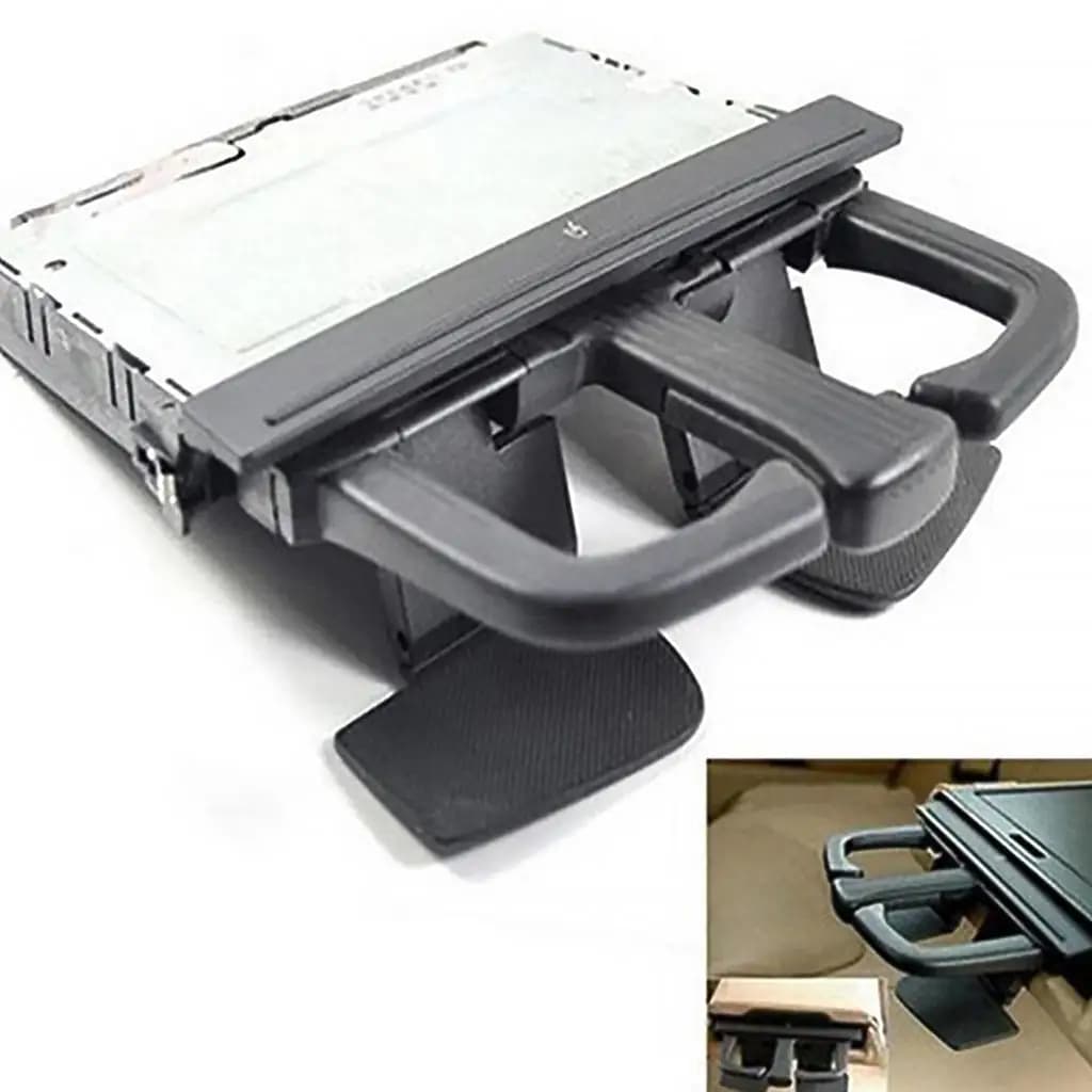Portabicchieri per auto anteriore pieghevole Organizzatore a doppio sedile per bevande Console centrale nera per VW Rabbit Passat B6 per audi A3 A4 Q5 Q7