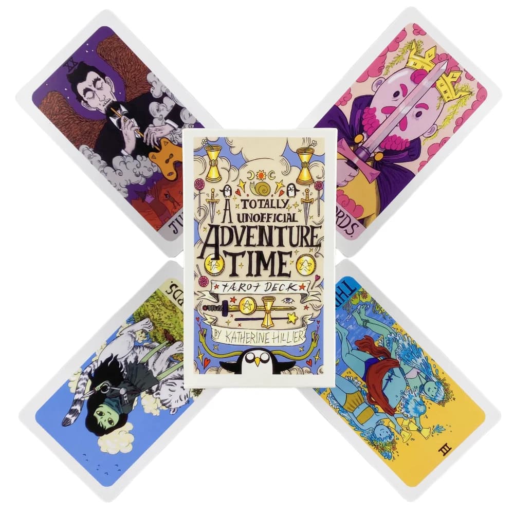 Tarocchi Adventure Time Un mazzo da 78 Oracle English Visions Divination Edition Borad Playing Games