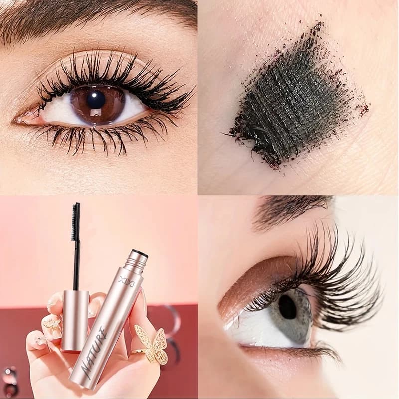 Mascara nero per ciglia, ciglia setose a lunga durata, allungamento, impermeabile, volumi, cosmetici per occhi, adatto a tutte le donne