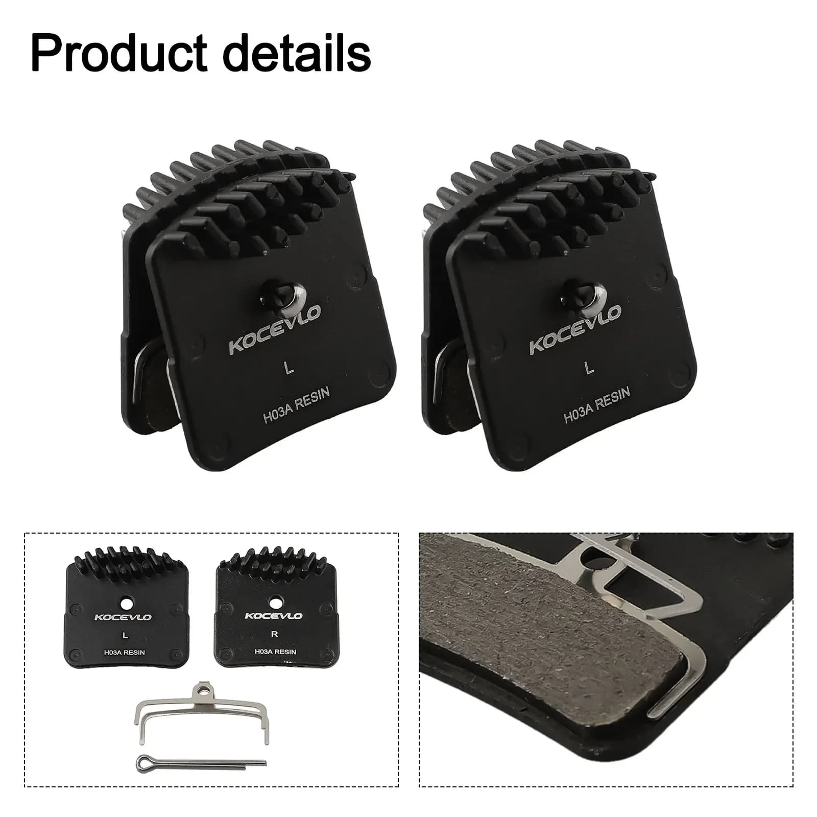 1 Pair For Shimano M8120 M7120 M6120 MT520 MT420 Bicycle Replacement Four Piston Resin Cooling Disc Brake Pads H03A