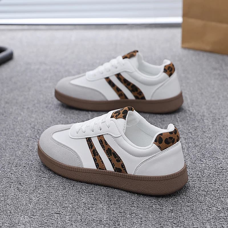 Sneakers Basse da Donna Rosso Vino Moda Primavera 2026 con Strisce Bianche e Suola Spessa, Scarpe Casual Leggere da Donna Streetwear Vulcanizzate
