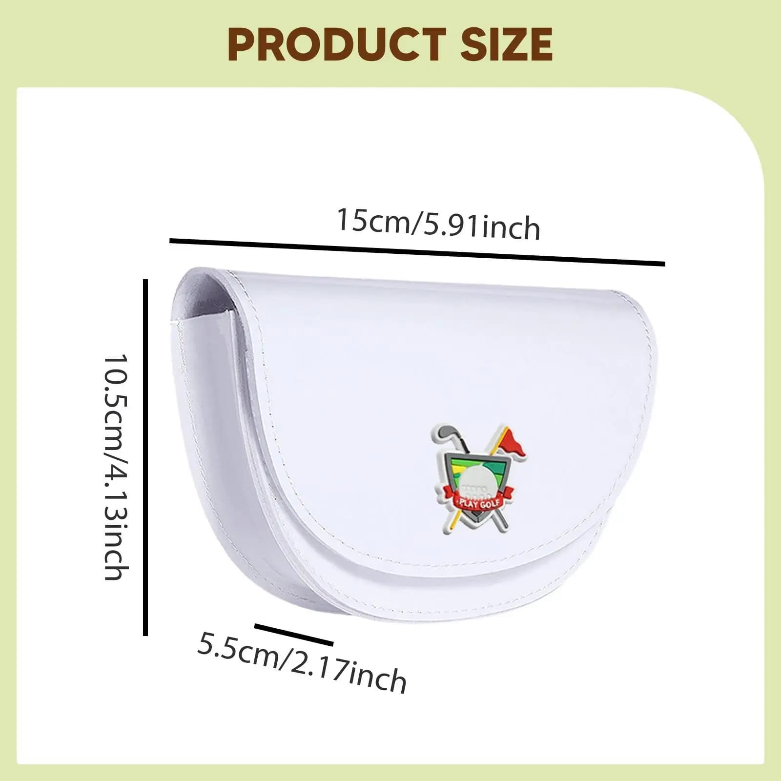 Compact Golf Rangefinder Carrying Case Waterproof PU Material Fanny Pack for Belt Waist Bag Gift for Golf Enthusiasts