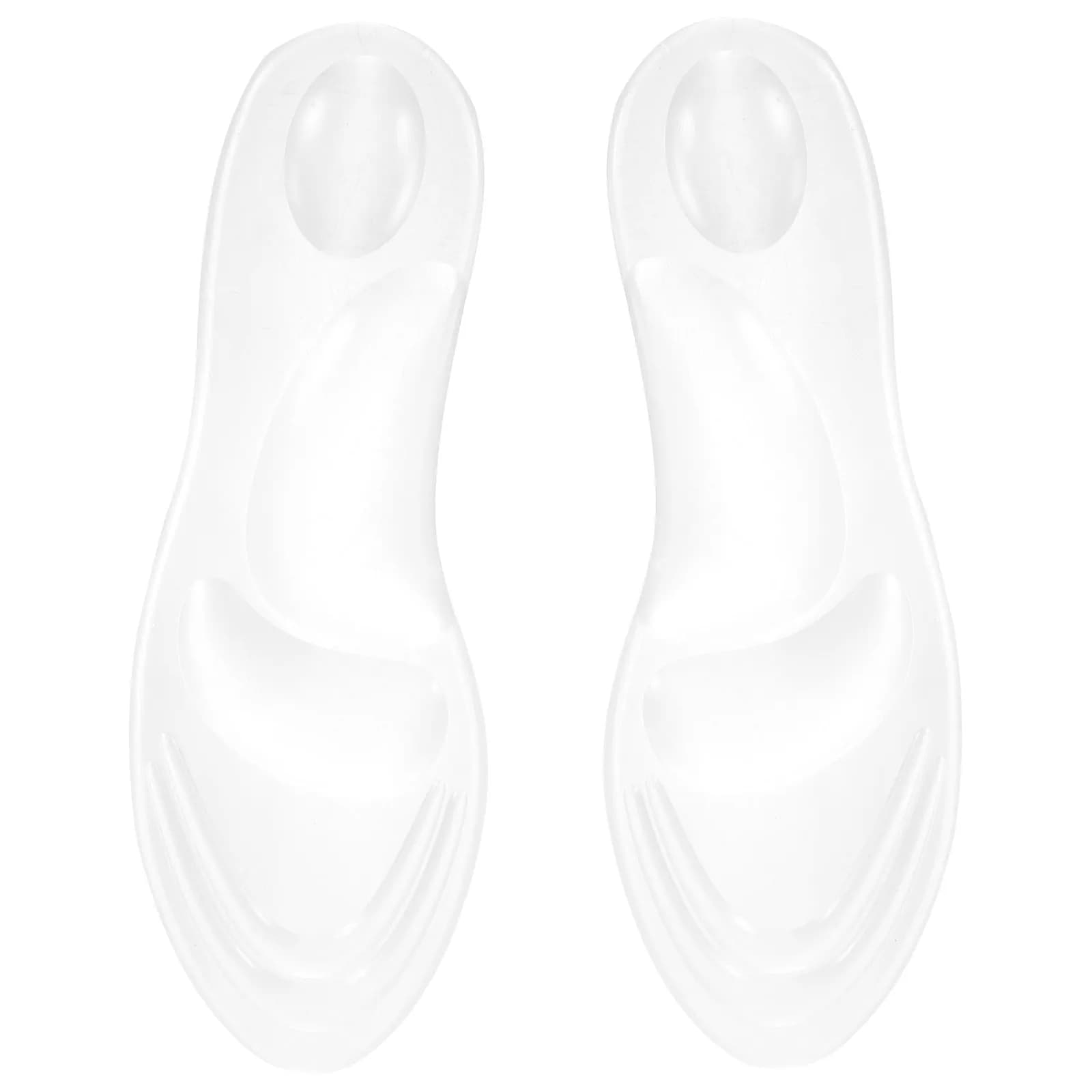 1 paio di solette in gel trasparenti antiscivolo resistenti all'usura, cuscinetti ammortizzanti per scarpe da donna, sandali con tacco alto, inserti comfort