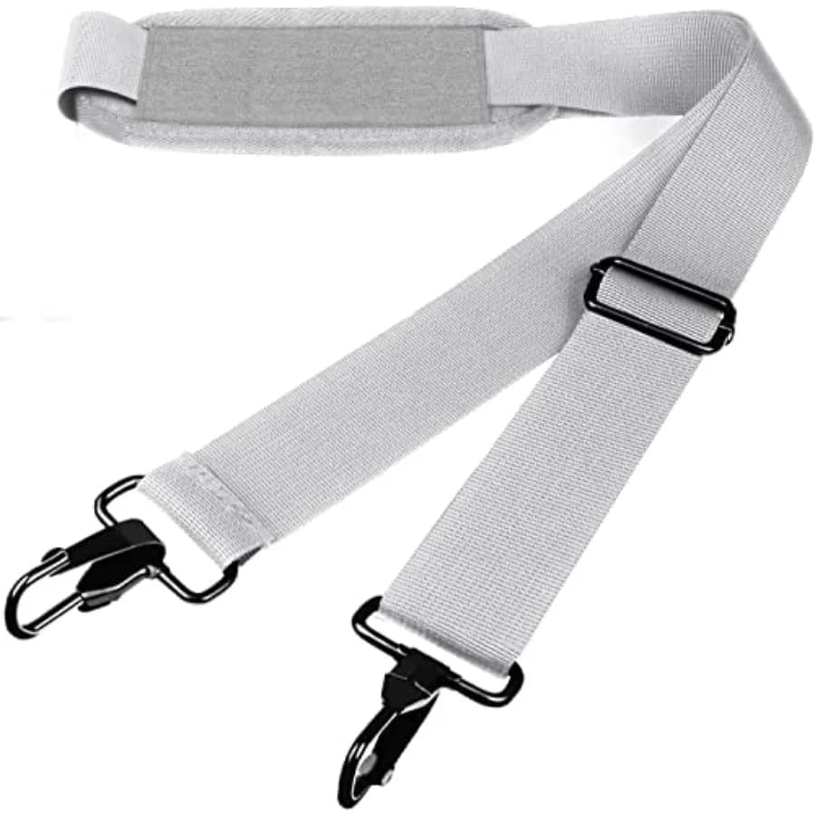56 Inch Shoulder Strap, Universal Adjustable Shoulder Belt Replacement Laptop Bag Shoulder Strap with Metal Hooks for Briefcase