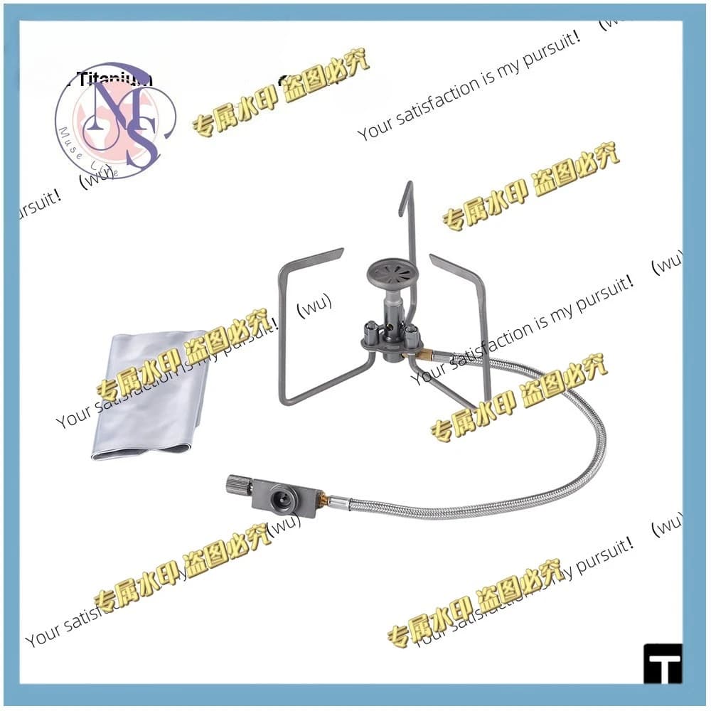 Light titanium split stove, portable camping stove with windshield, compact