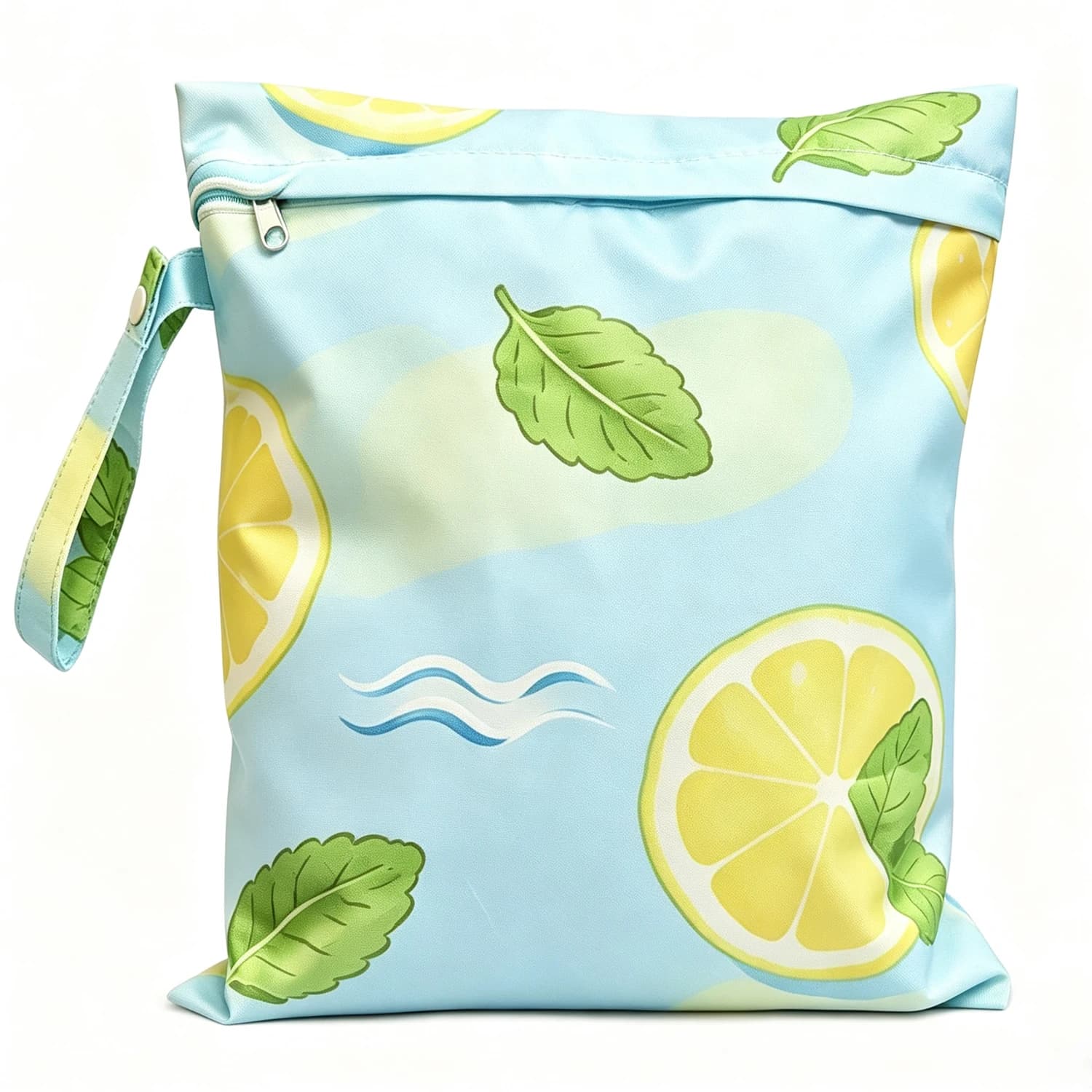 Borsa Impermeabile Riutilizzabile per Separazione Asciutto/Bagnato, con Cerniera, per Pannolini e Costumi da Bagno, Portatile per Spiaggia, Piscina, Palestra