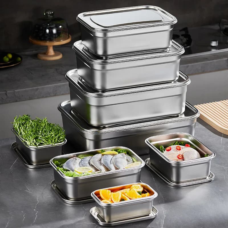 Scatola per il pranzo isolante in acciaio inossidabile 304 studente lavoratore portatile a prova di perdite scatola sigillata per la conservazione degli alimenti scatola da Picnic