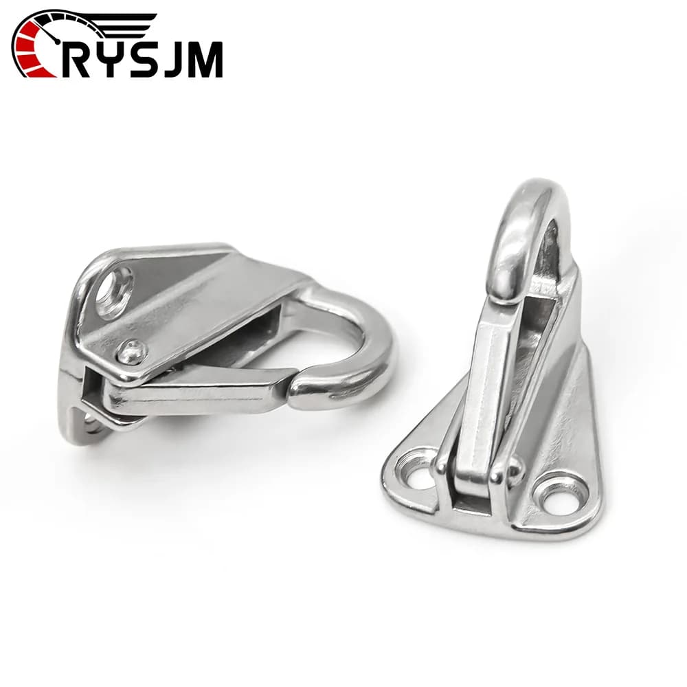 1PCS 2PCS 5PCS 5PCS Marine Molla Bloccata Gancio A Scatto Attaccare Corda Gancio Parafango Barca Hardware 316 Accessori Marini In Acciaio Inox