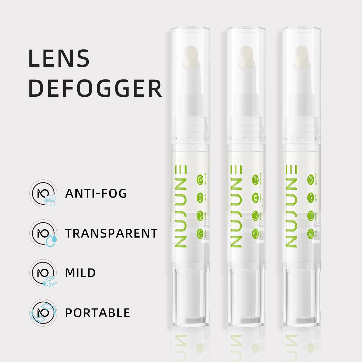 Nu-June Lens Delighting Anti-fog for swimming Glass glasses Underwater mask Cleaning Defogger Fog Preventing fog