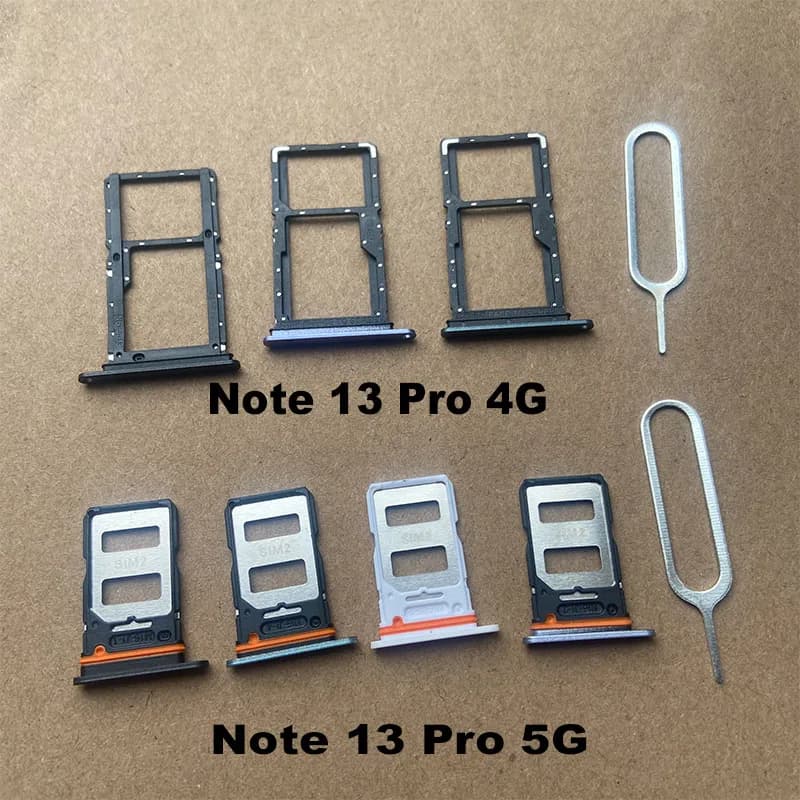 Nuovo Vassoio della Scheda SIM Per Xiaomi Redmi Nota 13 Pro 4G 5G Slot Holder Presa Adattatore Connettore Parti di Riparazione di Ricambio