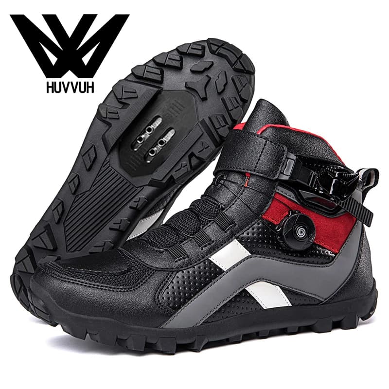 MTB-1988 Scarpe da moto da uomo, Scarpe da ciclismo MTB, Stivali da trekking invernali dal taglio alto, Tenis Masculino, Sneaker da bicicletta da strada