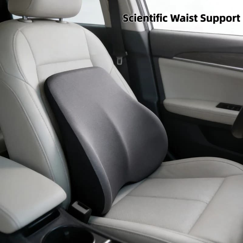 Cuscino di supporto per la vita dell'auto di alta qualità Comfort Morbido cuscino lombare ergonomico per auto Riduce l'affaticamento Accessori auto universali