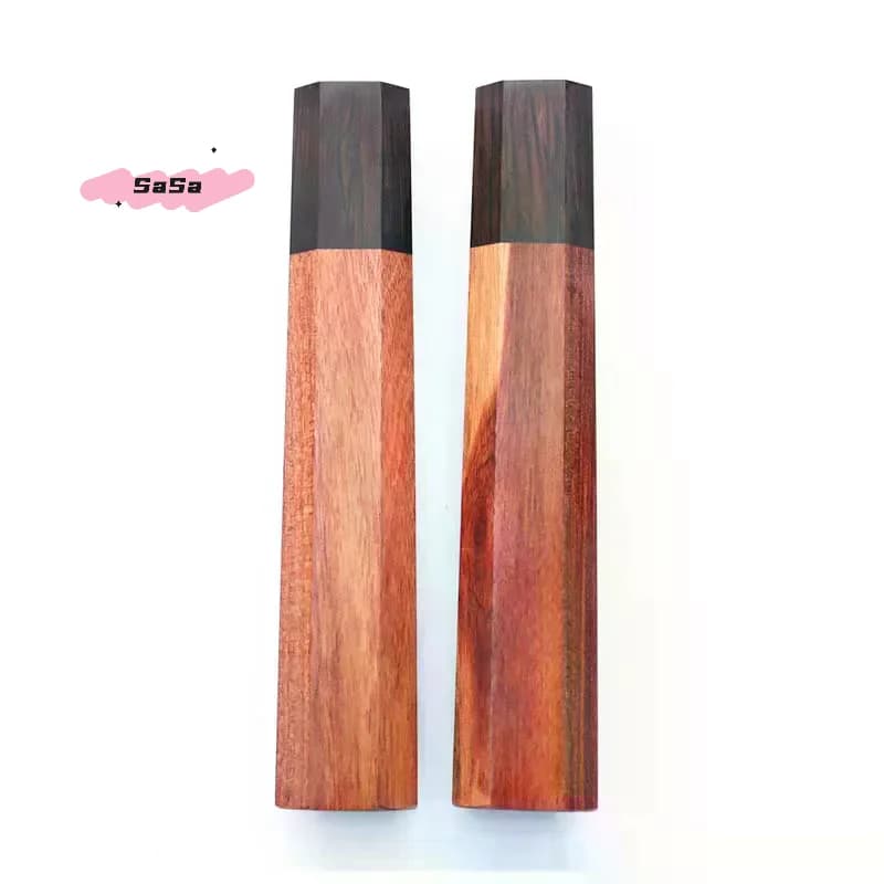 1 manico ottagonale in legno per coltello da cucina, manico in legno di sandalo rosso, manico in legno di sandalo rosso