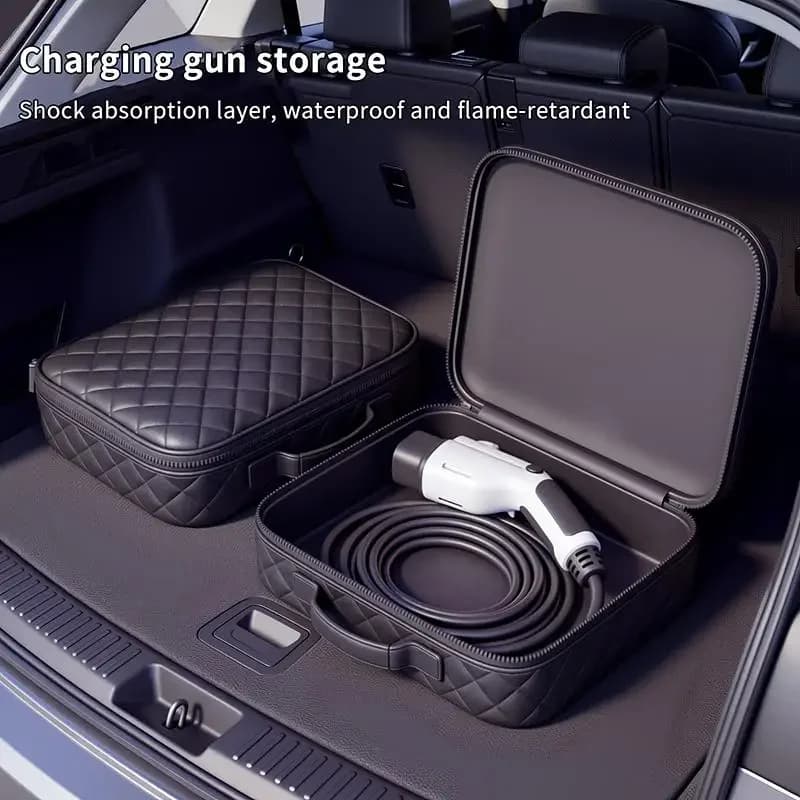Electric Vehicle Charging Units Storage Bag Heavy Duty Waterproof Organizer for Car Charging Gear