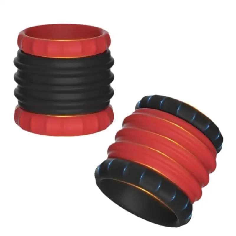 New Set of Maschile Pen Rings, Ejaculation Retarding Ring, Penis Enlargement Ring, Textile Stretcher, Adult Sexual Toy 18+ for Big Men