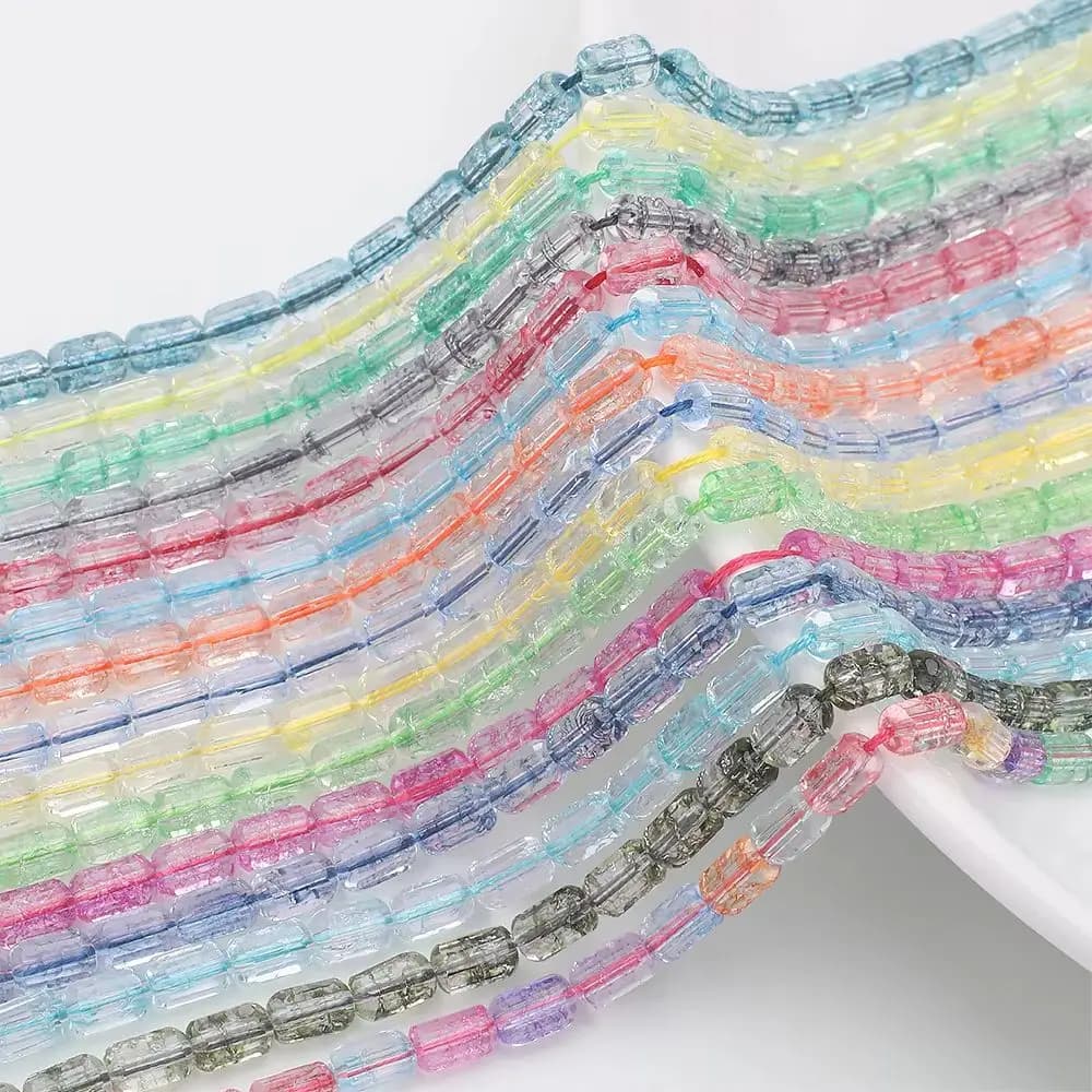 6mm 8mm Crystal Barrel Beads Glass Column Faceted Loose Spacer Craft for Jewelry Making - Bracelet Necklace Earring Wind Chime