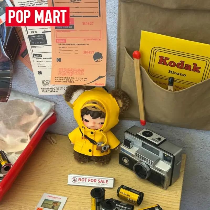 POP MART Hirono Kodak Series Peluche Ciondolo Mystery Box Originale Blind Box Giocattoli a Sorpresa Ornamento Borsa Statuette Decorazioni Casa Bambola