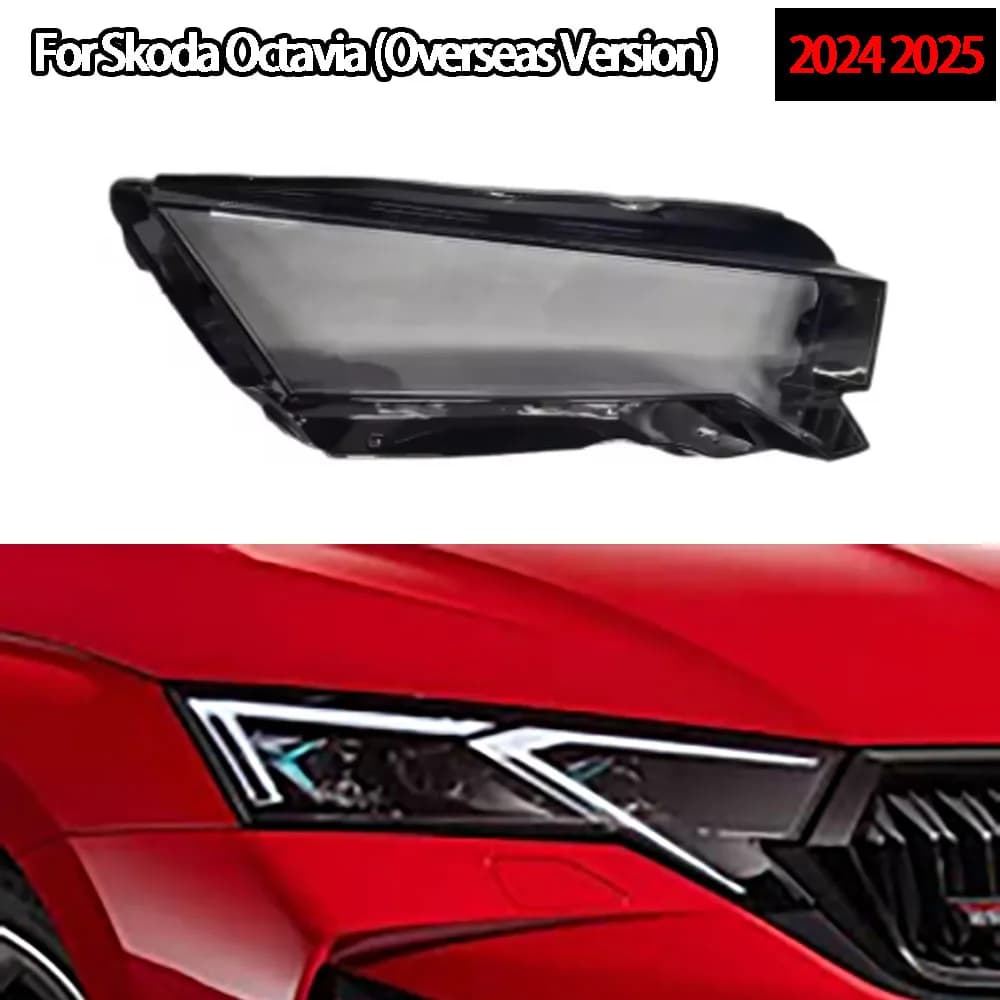 Per Skoda Octavia (Versione Internazionale) 2024 2025: Lente Faro Trasparente, Guscio Protettivo, Vetro Faro Sostitutivo per i Paralumi Originali