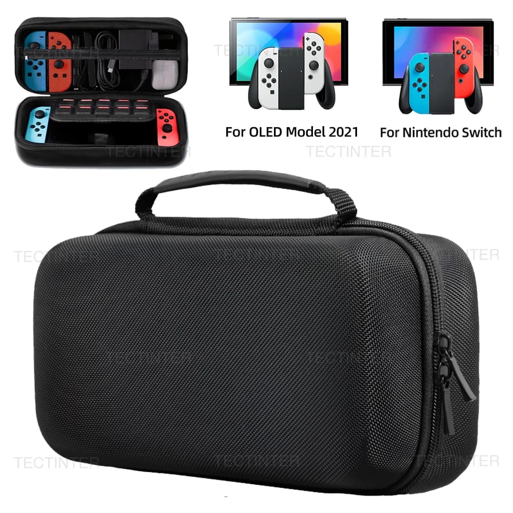 Borsa portaoggetti grande da viaggio per Nintendo Switch Oled & Switch 1 Custodia protettiva da trasporto per console per accessori Switch