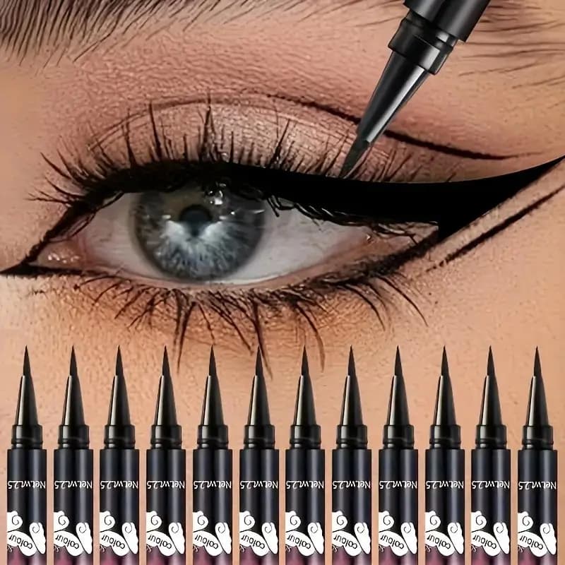12 pcs Hot Make Up Ultimate Eyeliner Liquid Black Eyeliner Pencil Pen for Long Life Waterproof Eyeliner Bel makeup Cosmetic Beauty Tools