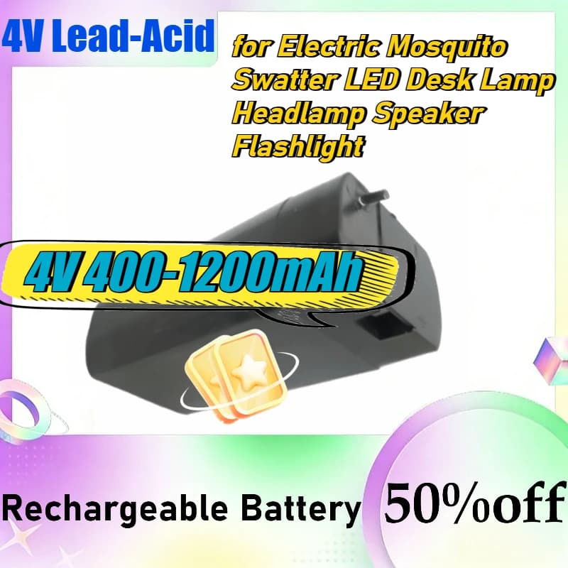 4V lead-acid rechargeable battery for electric flyer, for LED desk lamp, for front torch, for speaker, for flashlight