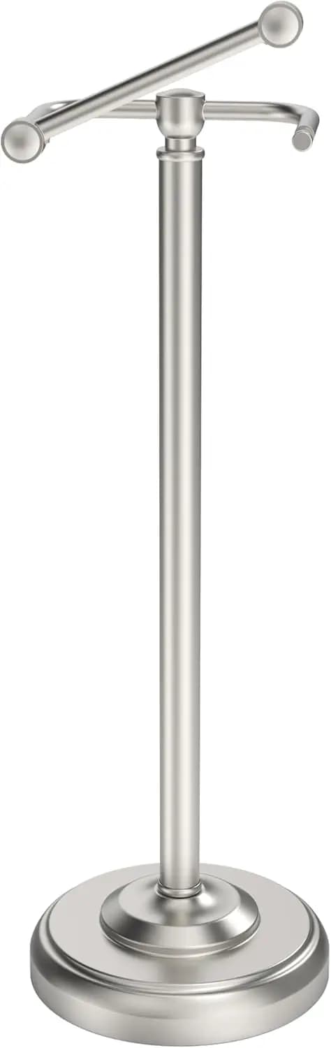 Portarotolo per Carta Igienica in Acciaio Inox con Base Pesante, Design Girevole per Rotoli Mega da Bagno