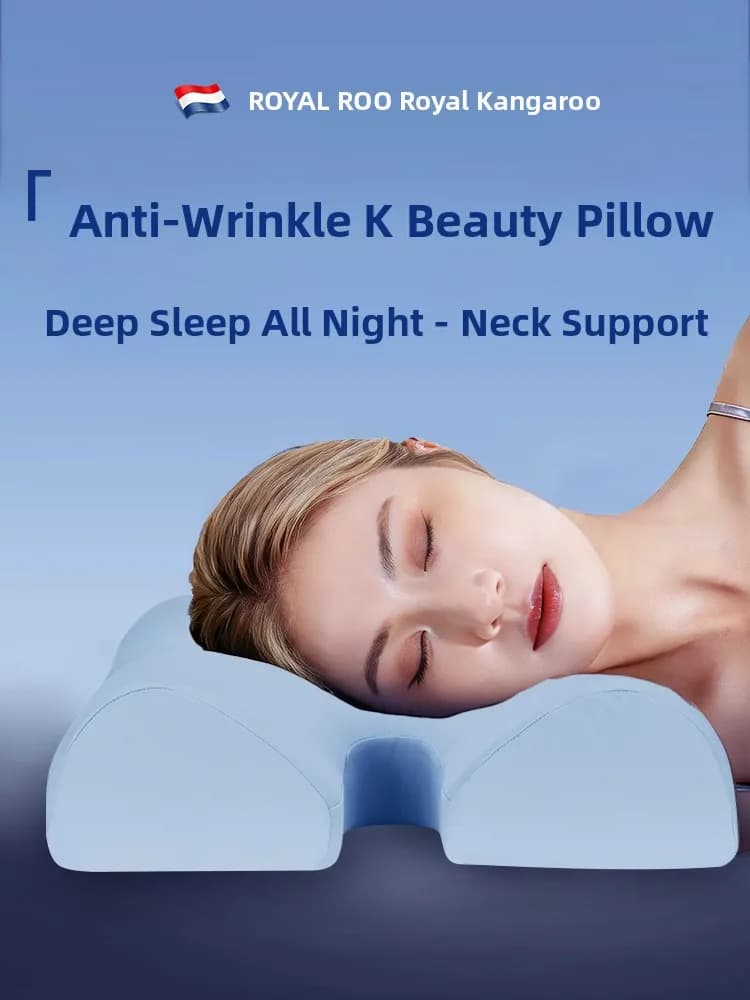 Natural Latex Pillow Anti-Wrinkle Beauty Pillow for Side Sleepers Non-Pressing Face Sleeping Aid for Neck And Wrinkle Prevention