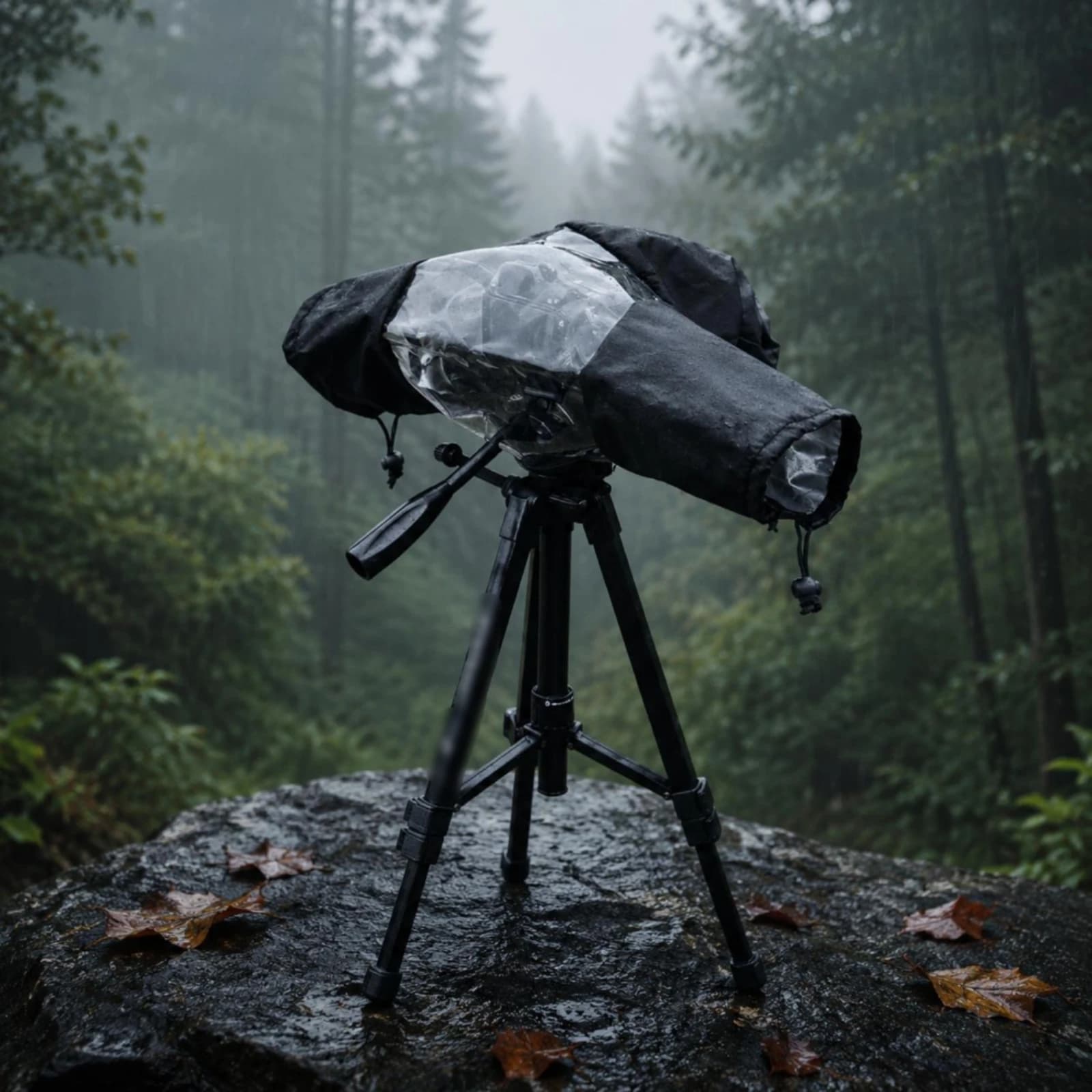 Copertura Antipioggia per Fotocamera DSLR, Protezione per Obiettivo, Custodia Pieghevole in Nylon Resistente per Attrezzatura Fotografica da Esterno