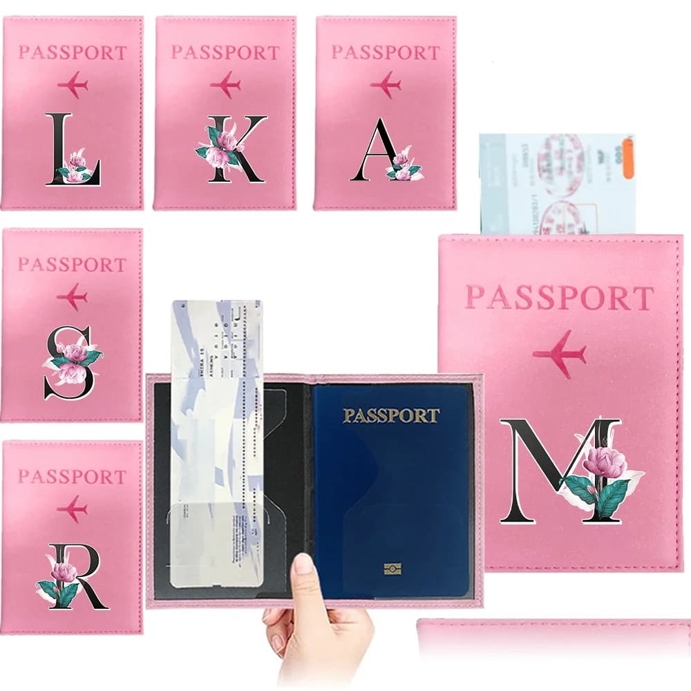 Porta Passaporto e Organizzatore Documenti da Viaggio, Porta Carte di Credito, Portafoglio con Stampa UV Serie Whitemarble