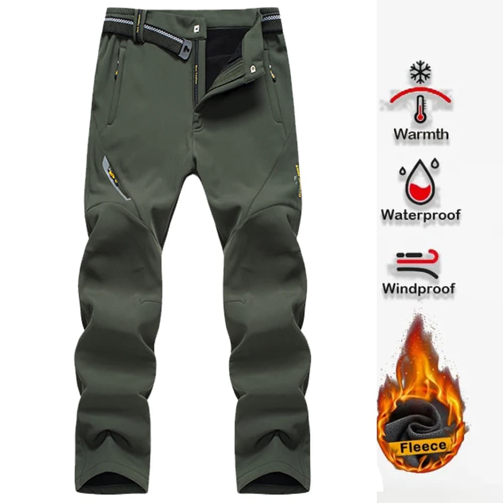 Pantaloni da trekking da uomo Pantaloni da esterno Softshell Sport Campeggio Trekking Giacche da pesca Ciclismo Corsa Arrampicata Elastico oversize
