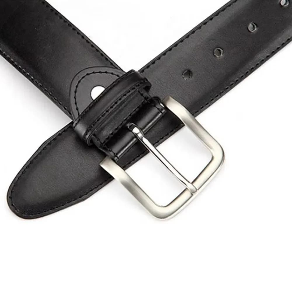 Cintura Antifurto in Similpelle alla Moda con Fibbia Nera, Cerniera di Sicurezza, Lunghezza 115/125cm, Marrone, Cintura Nascosta Porta Soldi, Abbigliamento Casual