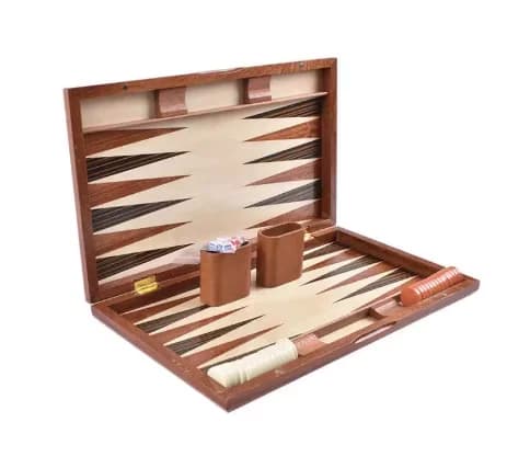 Set da backgammon in legno Gioco educativo da tavolo Giocattolo competitivo per scacchi e carte