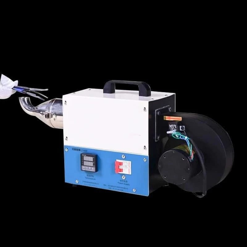 Riscaldatore a tubo termoretraibile con pellicola involucro, macchina e attrezzature per il riscaldamento ad aria calda, cottura di livello industriale con pistola riscaldante