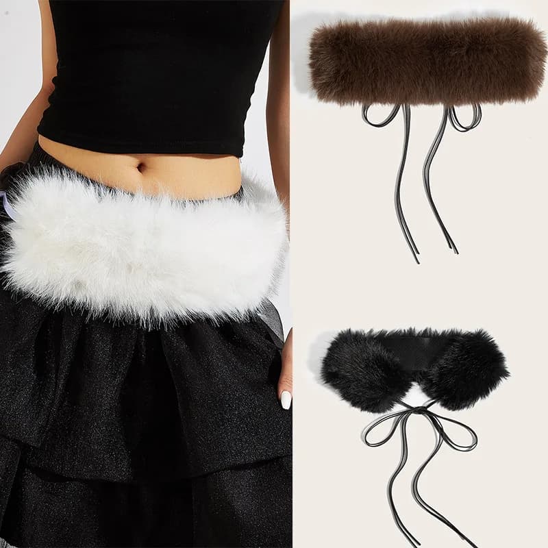 Cintura da donna Mao Vita 2025 Autunno e inverno Nuova moda Hot Girl Sciarpa Design a doppio uso per vestiti coordinati Gonna