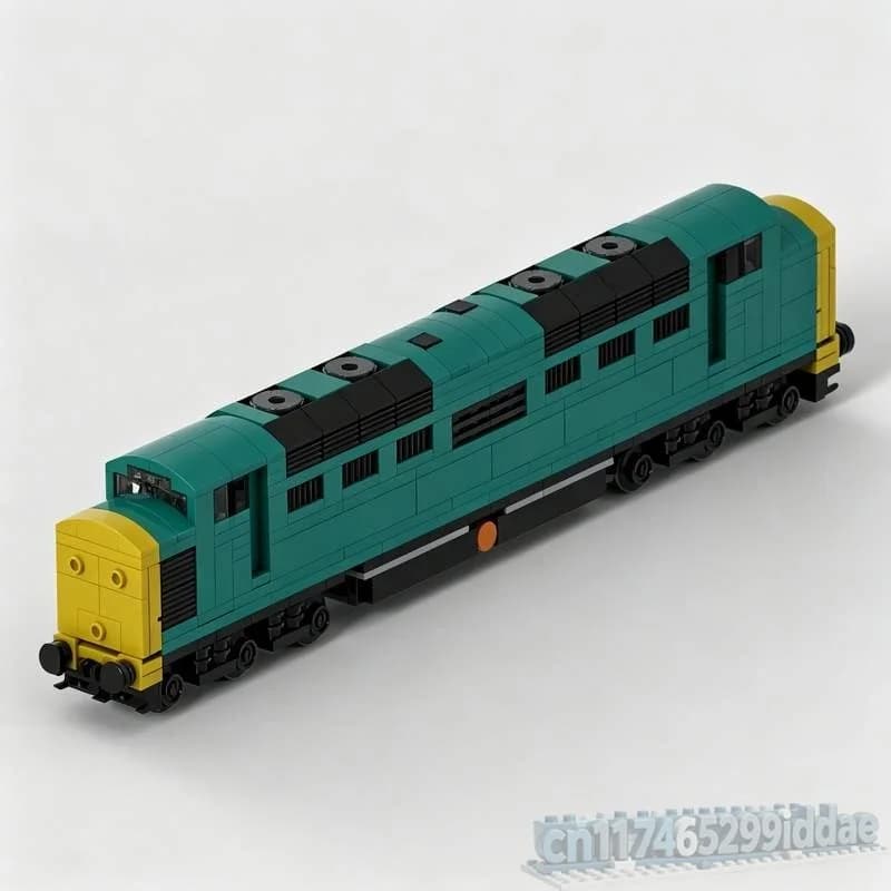 502PCS MOC Classic Diesel Locomotive Train Model Custom Puzzle Architecture DIY Assembly Educational Creative Toy Birthday Gift