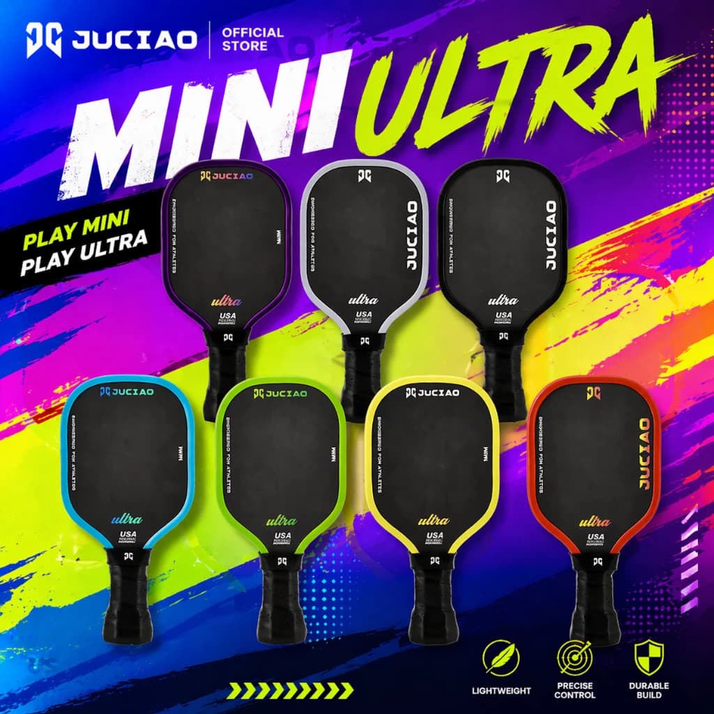 JUCIAO MINI ULTRA Pickleball Paddle – Lightweight Training & Recreational Paddle for Practice and Entertainment