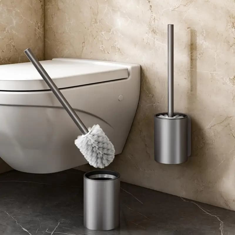 Set di spazzole per WC Spazzola per la pulizia del bagno Nessuna punzonatura Adesivo antitraccia per la casa
