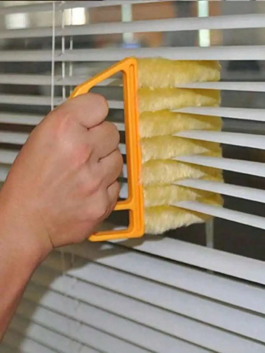 Set of 2 pieces: Manual cleaning for windows auto/windows, cleaning for vents, cleaning brush for curtains with removable microfiber cover, convenient cleaning for air conditioners, car air vents, fan slots, suitable for home, school, hotel, Christmas cleaning tool (optional 2 pieces/1 piece), cleaning accessories