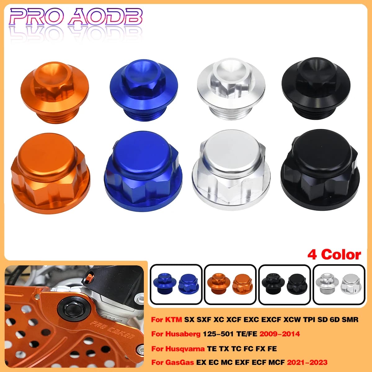 Parti del motociclo CNC Ruota Anteriore Vite di Bloccaggio Catena Posteriore Regolatore Asse Blocco Bullone Per Husqvarna TE TX TC FC FX FE 85-501cc GasGas