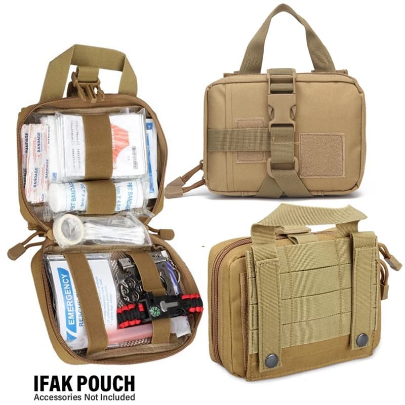 Tactical EMT Pouch Rip Away Molle Medical Pouches Tear-Away First Aid Kit Emergency Survival Bag for Travel Outdoor Hiking