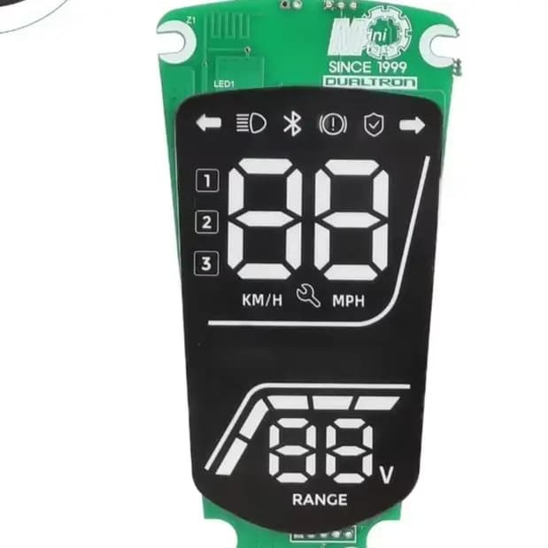 Scheda di controllo per riparazione scooter come mostrata in immagine, display con NFC per Dualtron, slot per carte NFC, doppio slot per carte NFC