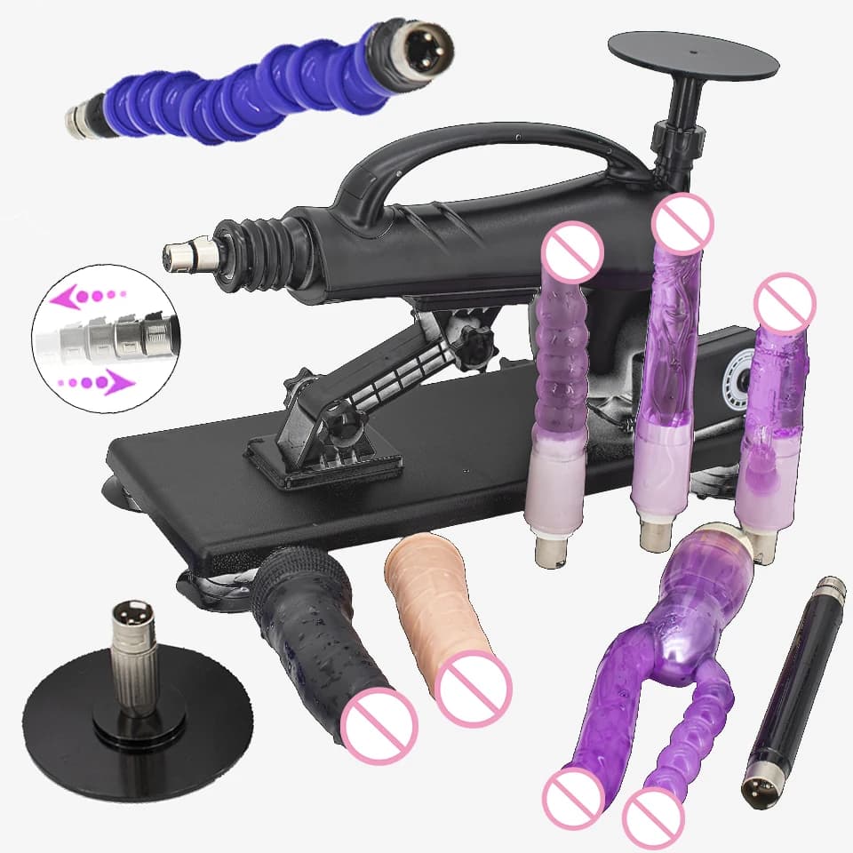 Automatic Sexual Machine 3XLR Dildo Attachments Female Masturbation Vibrator Massage Gun Sex Toys for Men Couples Adult Products