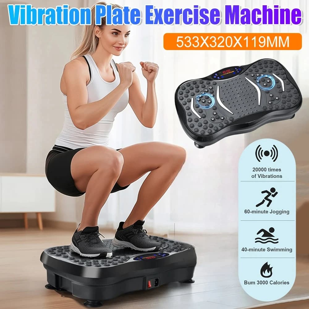 Vibrant Pedal for Exercises, Total Body Training, Bluetooth, Rhythmic Vibrant Platform, Slimming, Modeling, Home Fitness